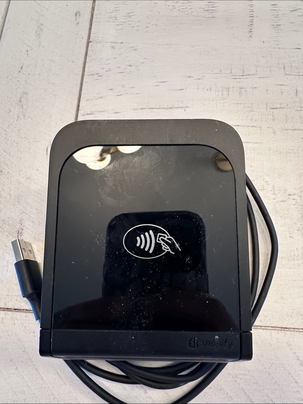 Black NFC Contactless Card Reader with USB